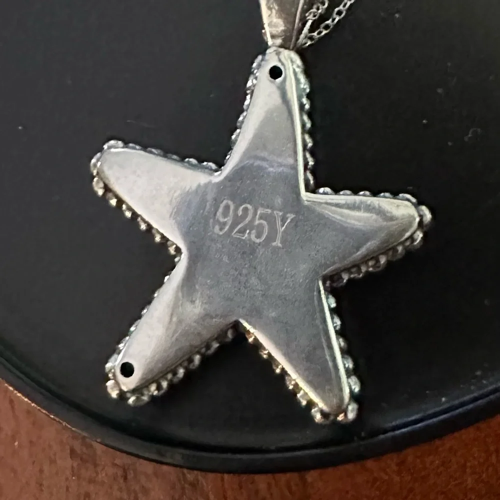 Sterling Silver (925) Starfish Pendant Necklace 
NWOT - Picture 2 of 5